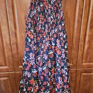 Bloomchic floral dress with front smocking